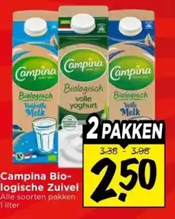 Vomar Voordeelmarkt Campina Bio- logische Zuivel aanbieding