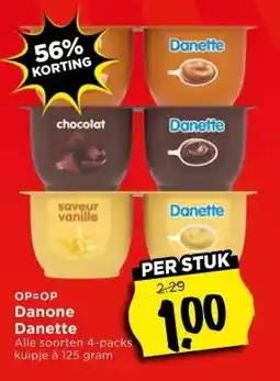 Vomar Voordeelmarkt Danone Danette aanbieding