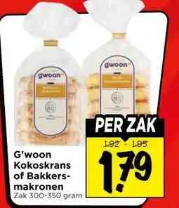 Vomar Voordeelmarkt G'woon Kokoskrans of Bakkers- makronen aanbieding