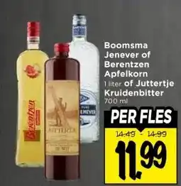 Vomar Voordeelmarkt Boomsma Jenever of Berentzen aanbieding