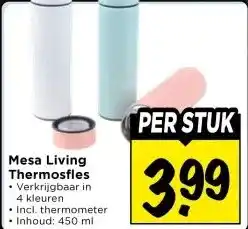 Vomar Voordeelmarkt Mesa Living Thermosfles aanbieding