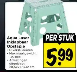 Vomar Voordeelmarkt Aqua Laser Inklapbaar Opstapje aanbieding