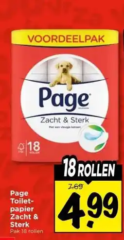 Vomar Voordeelmarkt Page Toilet- papier Zacht & Sterk aanbieding