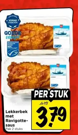 Vomar Voordeelmarkt Lekkerbek met Ravigotte-saus aanbieding