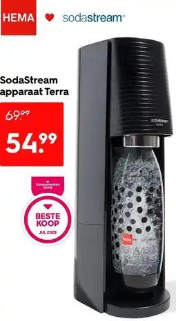HEMA SodaStream apparaat Terra aanbieding