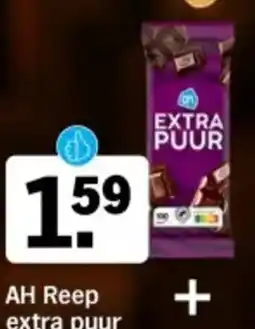 Albert Heijn AH Reep extra puur aanbieding