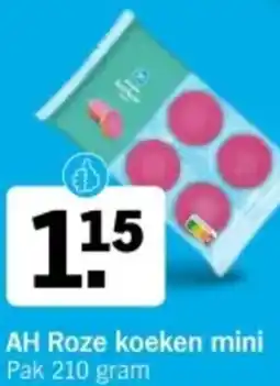 Albert Heijn AH Roze koeken mini aanbieding
