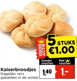 Vomar Voordeelmarkt Kaiserbroodjes aanbieding