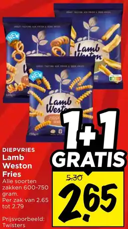 Vomar Voordeelmarkt Lamb Weston Fries aanbieding