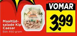 Vomar Voordeelmarkt Maaltijdsalade Kip Caesar aanbieding