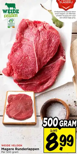 Vomar Voordeelmarkt Magere Runderlappen aanbieding