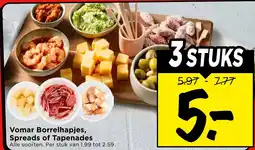 Vomar Voordeelmarkt Vomar Borrelhapjes, Spreads of Tapenades aanbieding