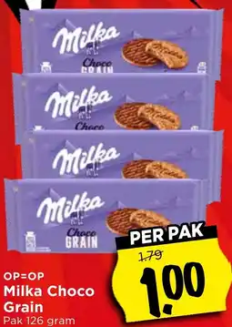 Vomar Voordeelmarkt Milka Choco Grain aanbieding