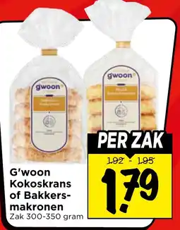 Vomar Voordeelmarkt G'woon Kokoskrans of Bakkersmakronen aanbieding