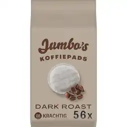 Jumbo Jumbo's Koffiepads Dark Roast 56 Stuks aanbieding
