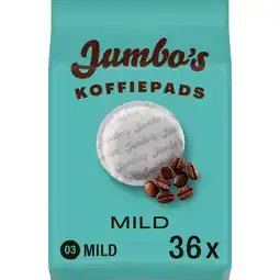 Jumbo Jumbo's Koffiepads Mild 36 Stuks aanbieding