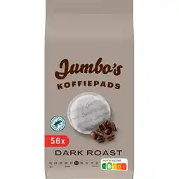 Jumbo Jumbo Koffiepads Dark Roast 56 Stuks 386,4 g aanbieding