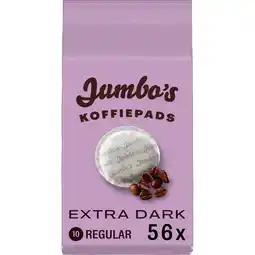 Jumbo Jumbo's Koffiepads Extra Dark 56 Stuks aanbieding