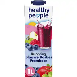 Jumbo Healthy People Blauwe Bosbes en Framboos 1L aanbieding