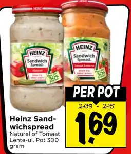 Vomar Voordeelmarkt Heinz Sand- wichspread aanbieding