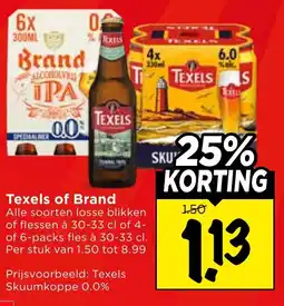 Vomar Voordeelmarkt Texels of Brand aanbieding