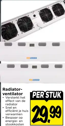 Vomar Voordeelmarkt Radiator- ventilator aanbieding