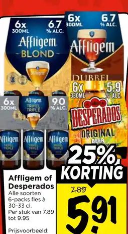 Vomar Voordeelmarkt Affligem of Desperados aanbieding