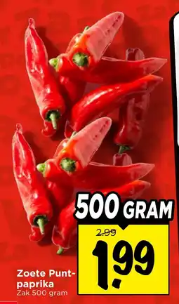 Vomar Voordeelmarkt Zoete Punt- paprika aanbieding