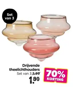 Xenos Drijvende theelichthouders aanbieding