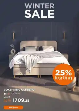 TotaalBED Boxspring Ulsberg vlak aanbieding