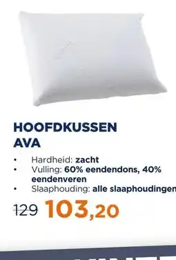 TotaalBED Hoofdkussen Ava | Dons aanbieding