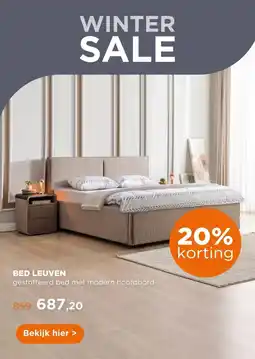 TotaalBED Bed Leuven | 140 x 200 cm | Mito 1028, lever aanbieding