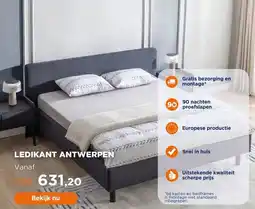 TotaalBED Bed Antwerpen | 140 x 200 cm | Challenger 752, donkerblauw aanbieding