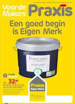 Praxis Perfection Muur & Plafond Muurverf - Mat aanbieding