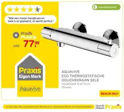 Praxis Aquavive Thermostatische Douchekraan aanbieding