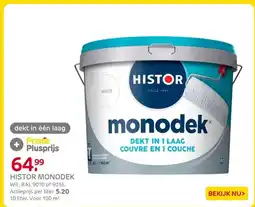 Praxis Histor Monodek Muurverf - Mat - White - aanbieding