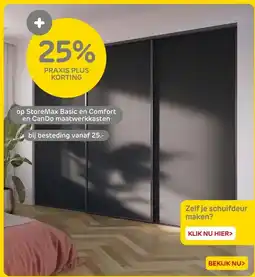 Praxis op StoreMax Basic en Comfort en Can Do maatwerkkasten aanbieding