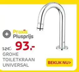Praxis GROHE Toiletkraan Universal - Chroom - aanbieding