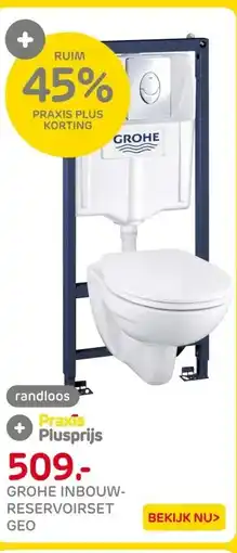 Praxis Grohe Solido Inbouwtoilet set met aanbieding
