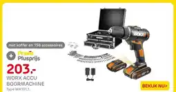 Praxis Worx Accuboormachine WX100.1 - 20V - (2x aanbieding