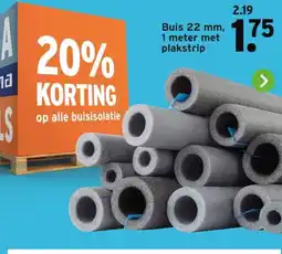 GAMMA Buis 22 mm, 1 meter met plakstrip aanbieding