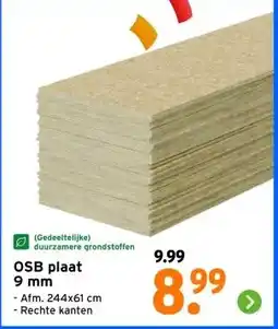 GAMMA OSB plaat 9 mm aanbieding