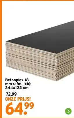 GAMMA Betonplex 18 mm aanbieding