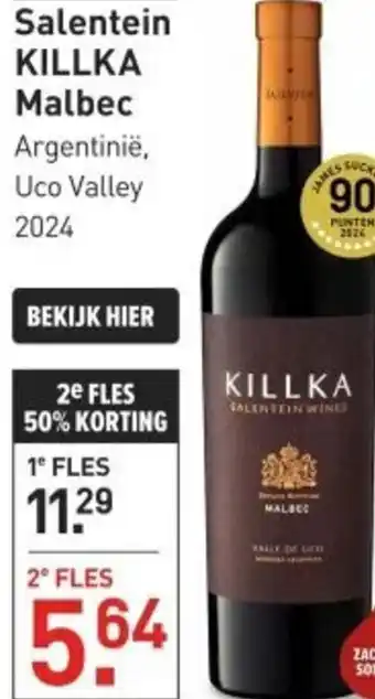Gall & Gall Salentein KILLKA Malbec 75CL aanbieding