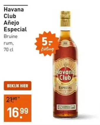 Gall & Gall Havana Club Añejo Especial 70CL aanbieding