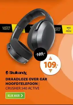 Expert Skullcandy Crusher 540 ACTIVE Zwart aanbieding