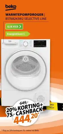 Expert Beko B5T68243W2 Selective Line aanbieding