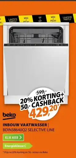 Expert Beko BDIN38640Q2 Selective Line aanbieding