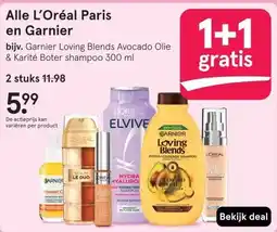 Etos Alle L'Oréal Paris en Garnier aanbieding