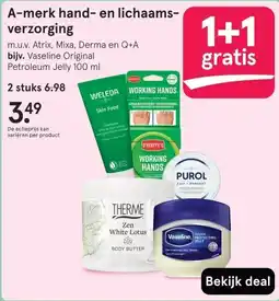 Etos A-merk hand- en lichaams- verzorging aanbieding